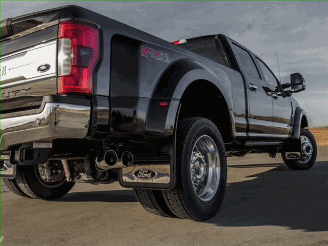 VHC3Z16A550C - Exterior: Splash Guards, Gatorback, Rear Pair for Ford: E-350 Super Duty, E-450 Super Duty, F-250 Super Duty, F-350 Super Duty, F-450 Super Duty, F-550 Super Duty Image