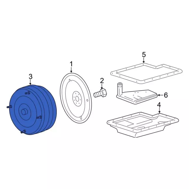 BR3Z7902ERM - : Torque Converter for Ford: F-150, Mustang Image