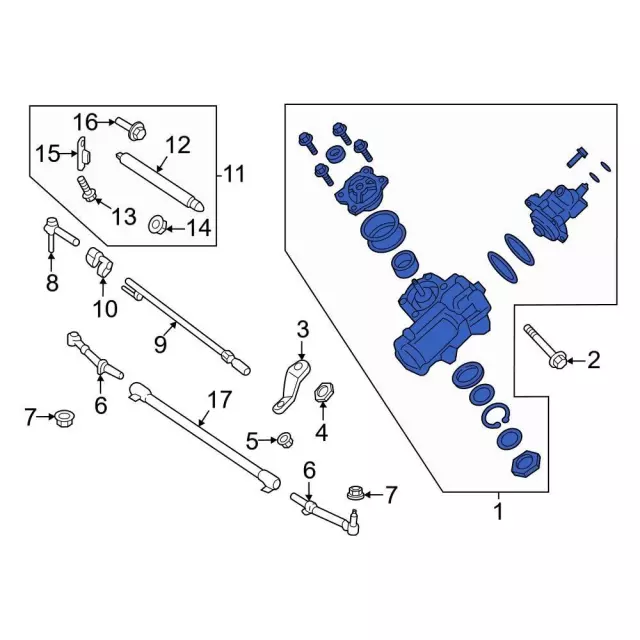 Gear Assembly Steering - Ford (KC3Z-3504-D)