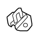 8A8Z7443252A - Body: Striker Plate for Ford: Flex Image