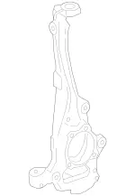 2533322300 - : Steering Knuckle, Left for Mercedes-Benz: GLC63 AMG, GLC63 AMG S Image