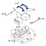 ML3Z10753B - Electrical: Hold Down Clamp for Ford Image