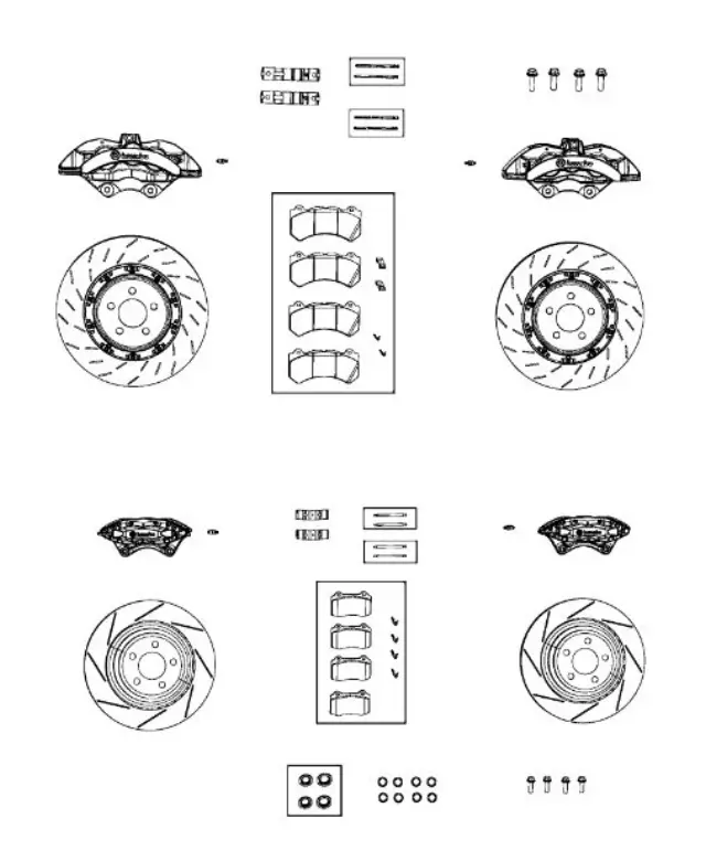 77072382AB - : Performance Brake Kit for Mopar Image