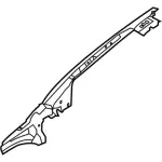 CP9Z5802509A - Body: Inner Windshield Pillar for Ford: Focus Image image