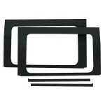 50173 - : Rear Side Window Kit Jeep Wrangler JL 2018-2025 4 Door Black for Design Engineering Image