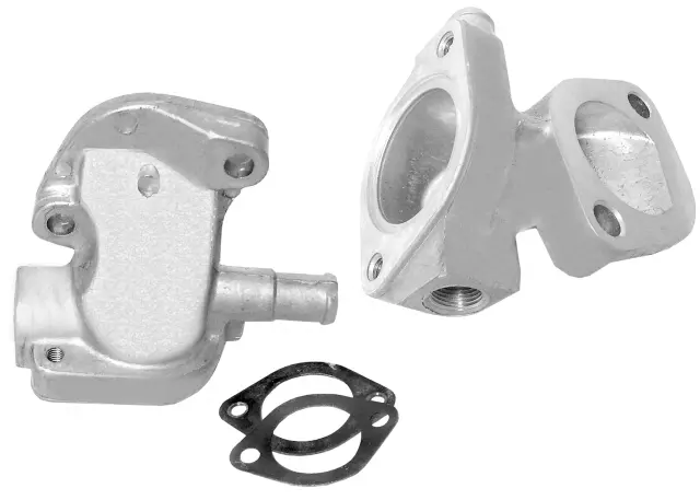 12511714 - Cooling System: Engine Coolant Thermostat Housing for Chevrolet: Astro, LLV, S10, S10 Blazer | GMC: Jimmy S15, S15, Safari, Sonoma Image