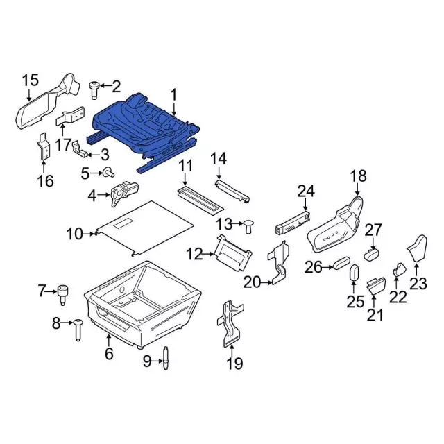 CK4Z9961710D - Body: Seat Track for Ford: E-Transit, Transit-150, Transit-250, Transit-350, Transit-350 HD Image