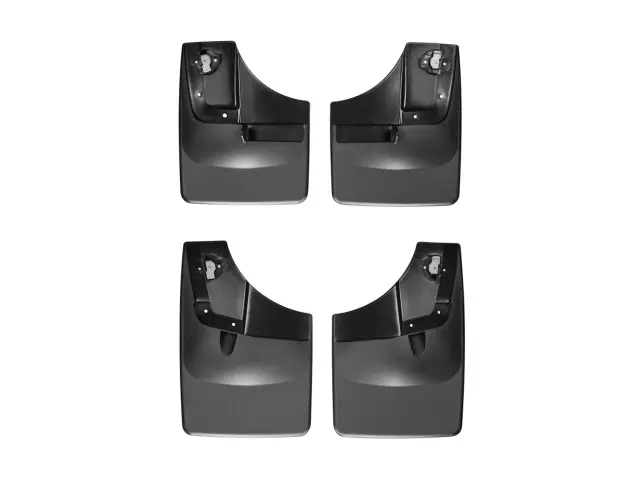 110050120050 - Accessories: Black MudFlap No-Drill DigitalFit® MudFlap Kit for WeatherTech Image