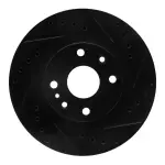 63380034R - : DFC Brake Rotor - Drilled and Slotted - Black for DYNAMIC FRICTION Image