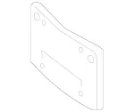 2428850381 - Attachment Parts: License Plate Holder for Mercedes-Benz Image
