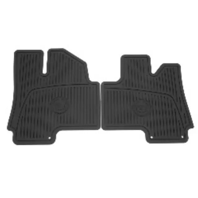 Floor Mats, Front Premium All Weather, Ebony - GM (19172258)