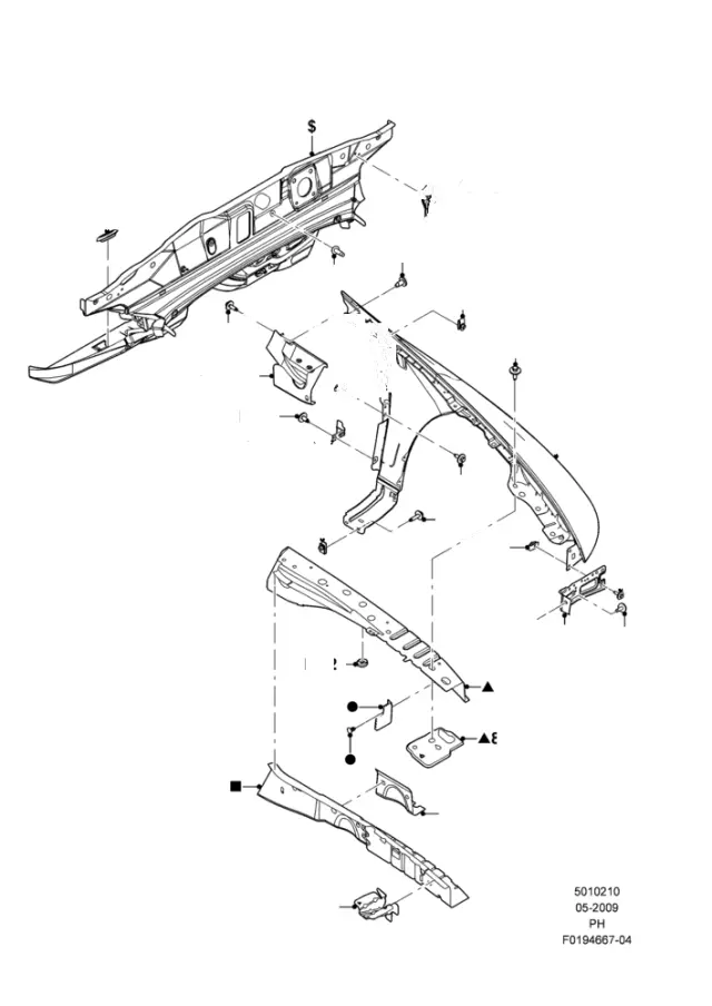 BG1Z16B127A - Body: Dash Panel Seal for Ford Image