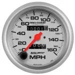 4493 - : GAUGE, SPEEDOMETER, 3 3/8", 160MPH, MECHANICAL, ULTRA-LITE for AutoMeter Image