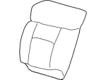 5L3Z1664811B - Body: Seat Back Pad for Ford: F-150 Image