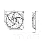 624230 - : TYC Dual Radiator and Condenser Fan Assembly for TYC Image
