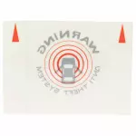 XF5Z10D858AA - Body: Anti-theft Label for Ford: Escape | Mercury: Mariner Image