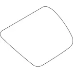 8L8Z7829701A - Body: Quarter Glass for FORD Image