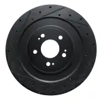 63310007L - : DFC Brake Rotor - Drilled and Slotted - Black for DYNAMIC FRICTION Image
