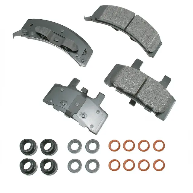 ACT369 - Brake: Akebono ProACT Ultra Premium Ceramic Disc Brake Pad Kit for AKEBONO Image