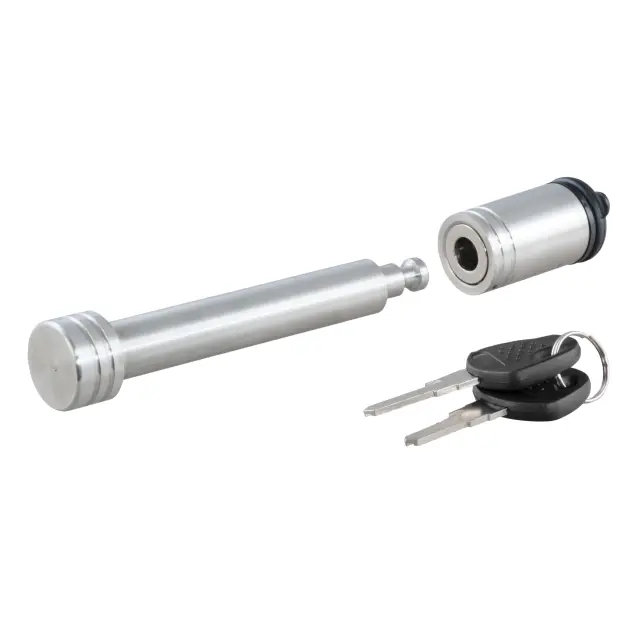 23519 - : 5/8" Hitch Lock (2" or 2-1/2" Receiver, Barbell, Stainless) for CURT Image