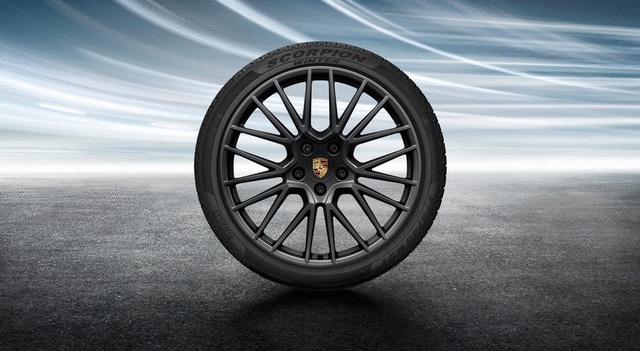 9Y0044610S - Wheels: 2020 Porsche Cayenne - 21-Inch Rs Spyder Design Winter Wheel-And-Tire for Porsche: Cayenne Image