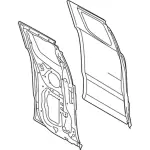 KB3Z2124630A - Body: Door Shell for Ford: Ranger Image