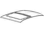 6E5Z5450202AB - Body: Roof Panel for Ford: Fusion | Lincoln: Zephyr | Mercury: Milan Image image