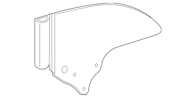 2096700210 - Body: Quarter Glass for Mercedes-Benz Image