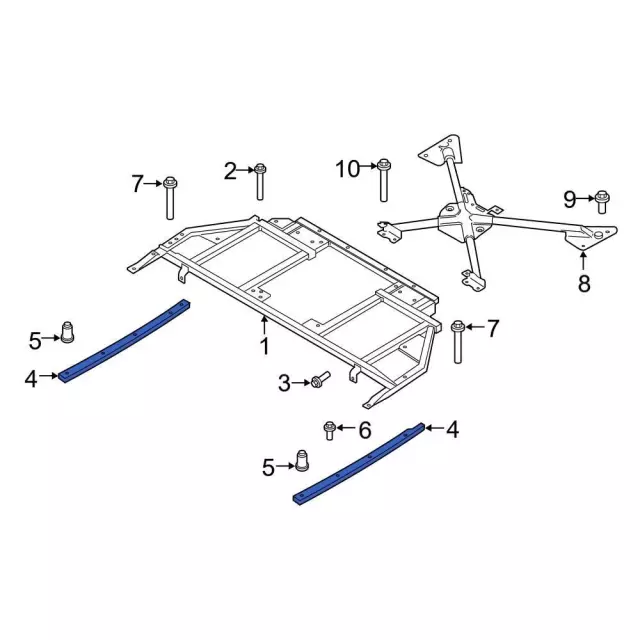 L1MZ78107A02C - Body: Front Support for Ford Image