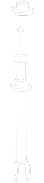 2053202330 - Springs, Suspension and Hydraulic Components: Shock-Absorber Strut for Mercedes-Benz Image