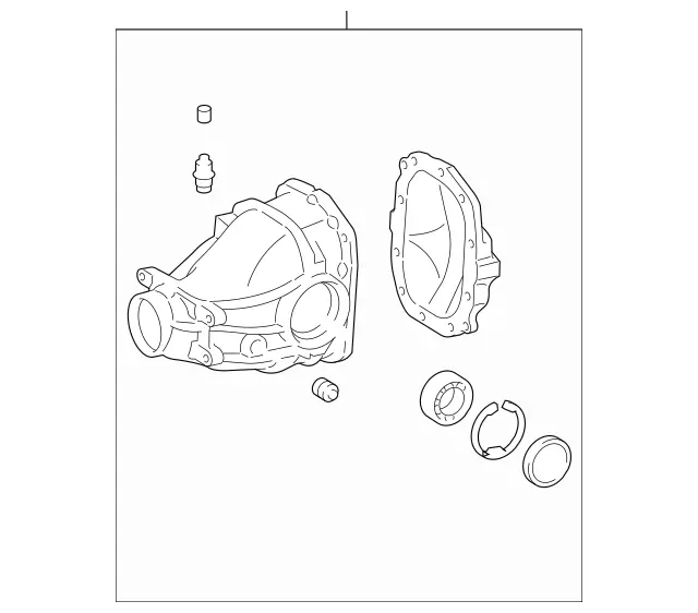 230350421480 - Rear Axle: Rear Axle Differential for Mercedes-Benz Image