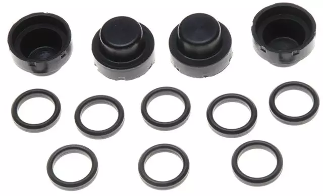 18K268X - Brake: Front Disc Brake Caliper Hardware Kit with Bushings and Caps for Buick: Skyhawk, Skylark, Somerset, Somerset Regal | Cadillac: Cimarron, Commercial Chassis | Chevrolet: Beretta, Cavalier, Corsica | Oldsmobile: Calais, Cutlass Calais, Firenza | Pontiac: Grand Am, J2000 Sunbird, Sunbird Image