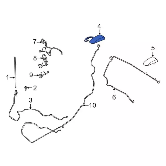 LC3Z19A390M - Electrical: Satellite Antenna for Ford: F-150, F-150 Lightning Image