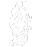 1905040700 - Radiator: Holder for Mercedes-Benz Image