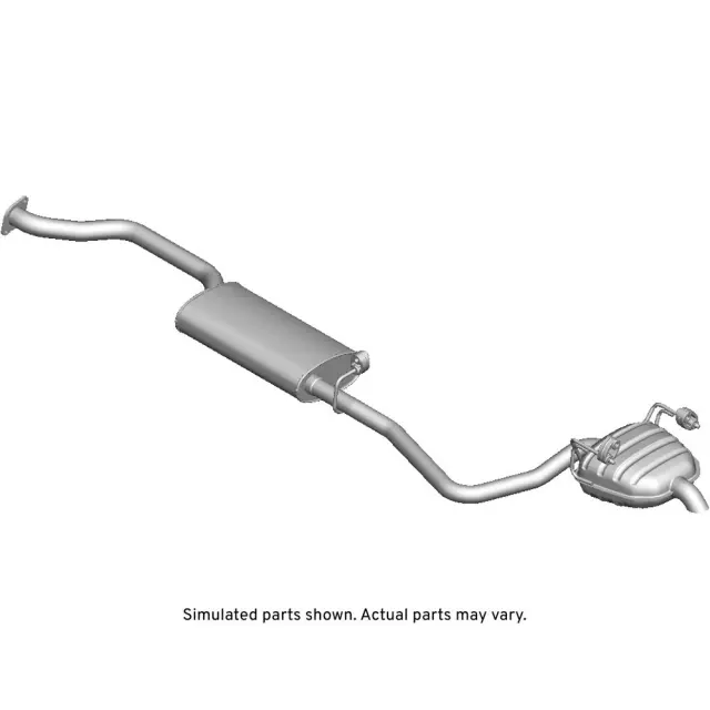 15903511 - Exhaust: Muffler &amp; Pipe for Chevrolet: Traverse | GMC: Acadia | Saturn: Outlook Image