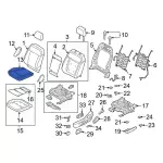 LB3Z2162901CB - : 2020-2023 Ford Ranger - Seat Cover for Ford: Ranger Image