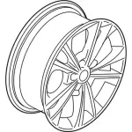 GJ5Z1007E - : Wheel, Alloy for Ford: Escape Image