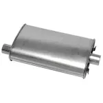 17870 - : SoundFX Universal Universal Exhaust Muffler 2" Inlet (ID) 2" Outlet (ID) for Walker Exhaust Image