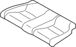 883055CA0A - Body: Seat Cushion Pad for Infiniti Image