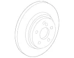 1714230212 - Brakes: Disc Brake Rotor Rear for Mercedes-Benz: CLK55 AMG, CLK63 AMG Image