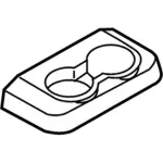 CC3Z2813562BD - Body: Cup Holder for Ford: F-250 Super Duty, F-350 Super Duty, F-450 Super Duty Image