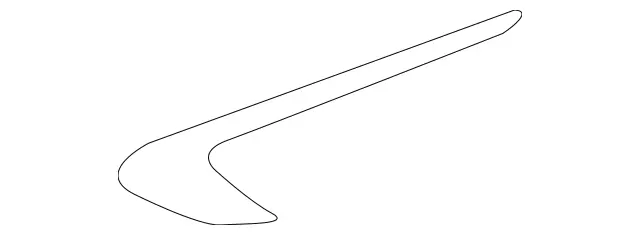 2138803006 - Trim and Lining: Trim Bar for Mercedes-Benz: E300, E350, E43 AMG, E53 AMG, E63 AMG S Image image