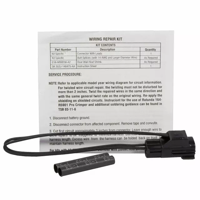 3U2Z14S411AXB - : Wire Assembly for Ford Image