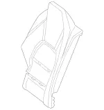 2079202600 - : Padding, Rear Seat Backrest for Mercedes-Benz: C250, C350, C63 AMG Image