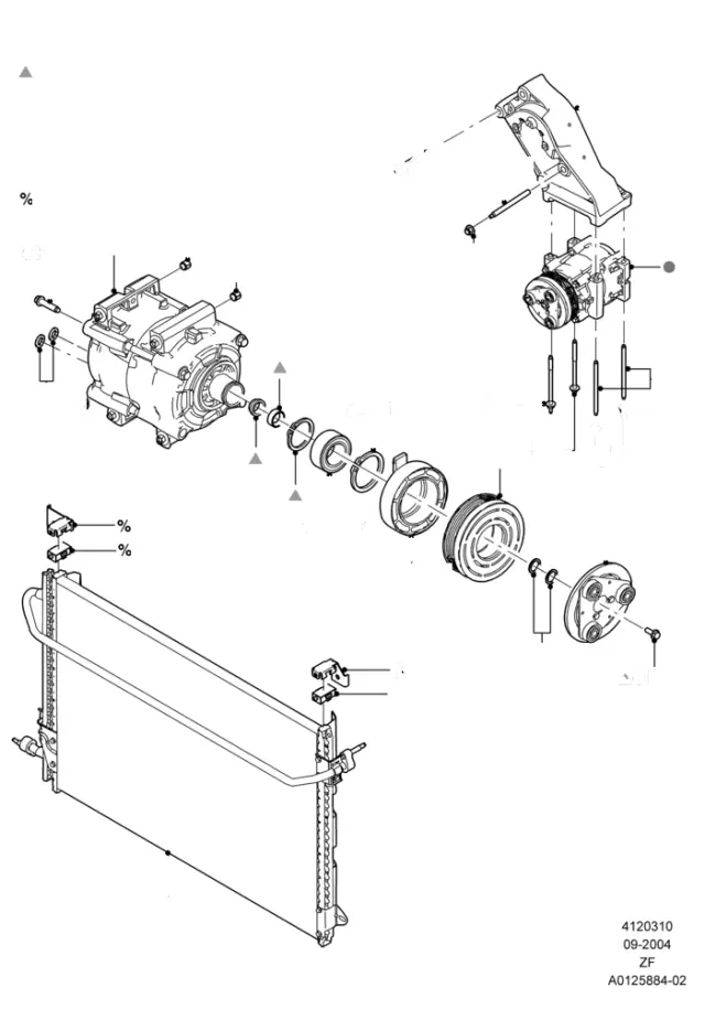 8C2Z19D786B - HVAC: A/C Compressor Clutch Hub for Ford Image
