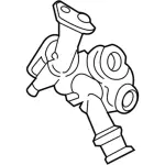 GB8Z6K682B - : Turbocharger for Ford: Fusion | Lincoln: Continental, MKZ Image