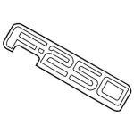 F81Z9942528DB - Body: Nameplate for Ford: F-250 Super Duty Image