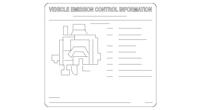 2732210702 - Tools and Accessories: Information Label for Mercedes-Benz: CLS550 Image image