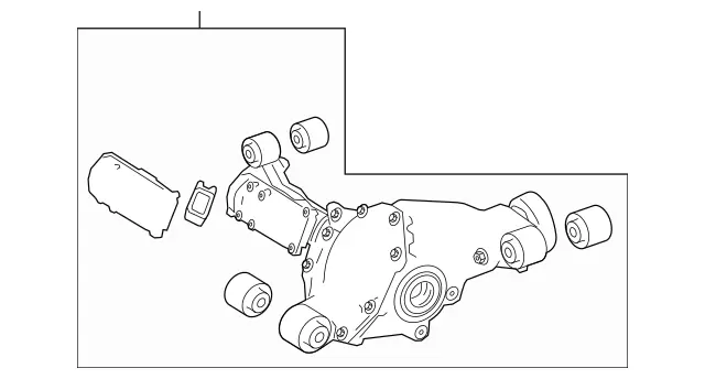 4633305602 - : Front Axle Differential for Mercedes-Benz: G500, G550, G63 4x4 Squared AMG, G63 AMG Image