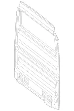 9107102400 - Body: Partition Panel for Mercedes-Benz: Sprinter 1500, Sprinter 2500, Sprinter 3500, Sprinter 3500XD, Sprinter 4500 Image
